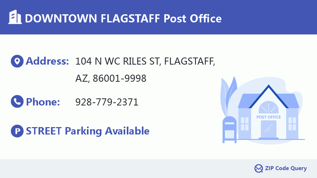 Post Office:DOWNTOWN FLAGSTAFF