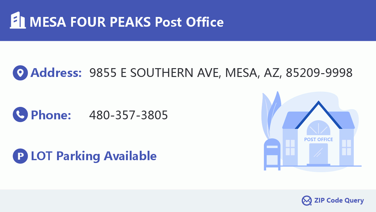 Post Office:MESA FOUR PEAKS