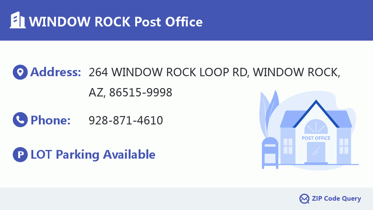 Post Office:WINDOW ROCK